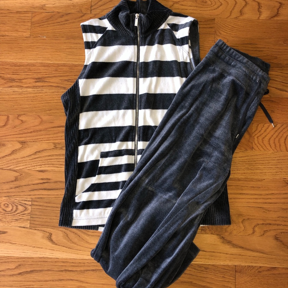Jones New York Sport velour pants and vest
